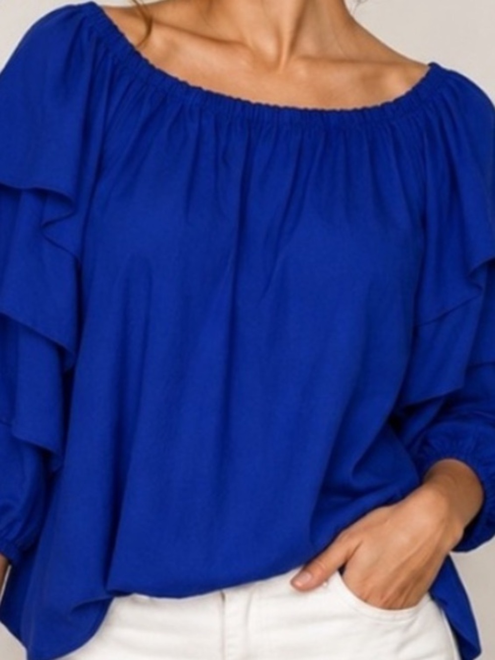 Elodie Blue Top